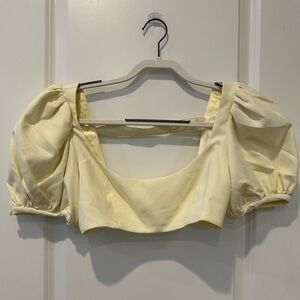 Yellow Crop Top